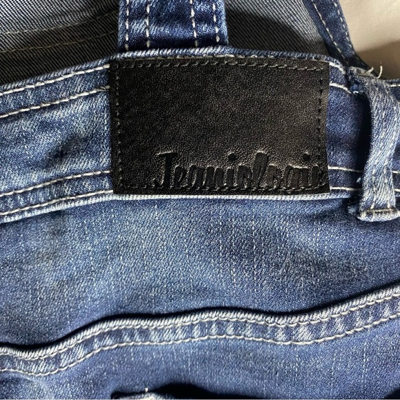 Jeaniologie Denim Overalls Jumper Dress Size 8 Adjustable Cutegoth Kidcore Y2K - Picture 12 of 13